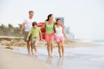 Family by the Beach