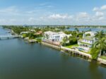 Aerial image luxury mansion