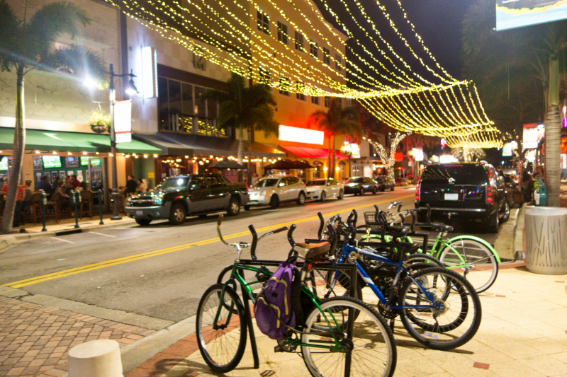 Night at West Palm Beach, Florida, USA